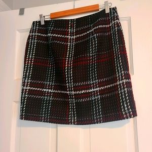 Plaid boot skirt